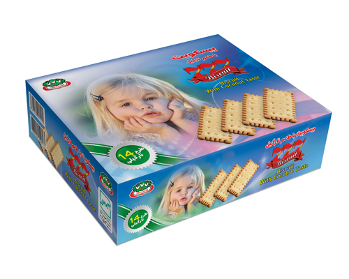 بیسکوییت نارگیلی 777 طرح 14کودک