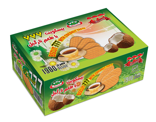 بیسکوییت 1900 نارگیلی 777