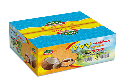 بیسکوییت نارگیلی 777 طرح 5000